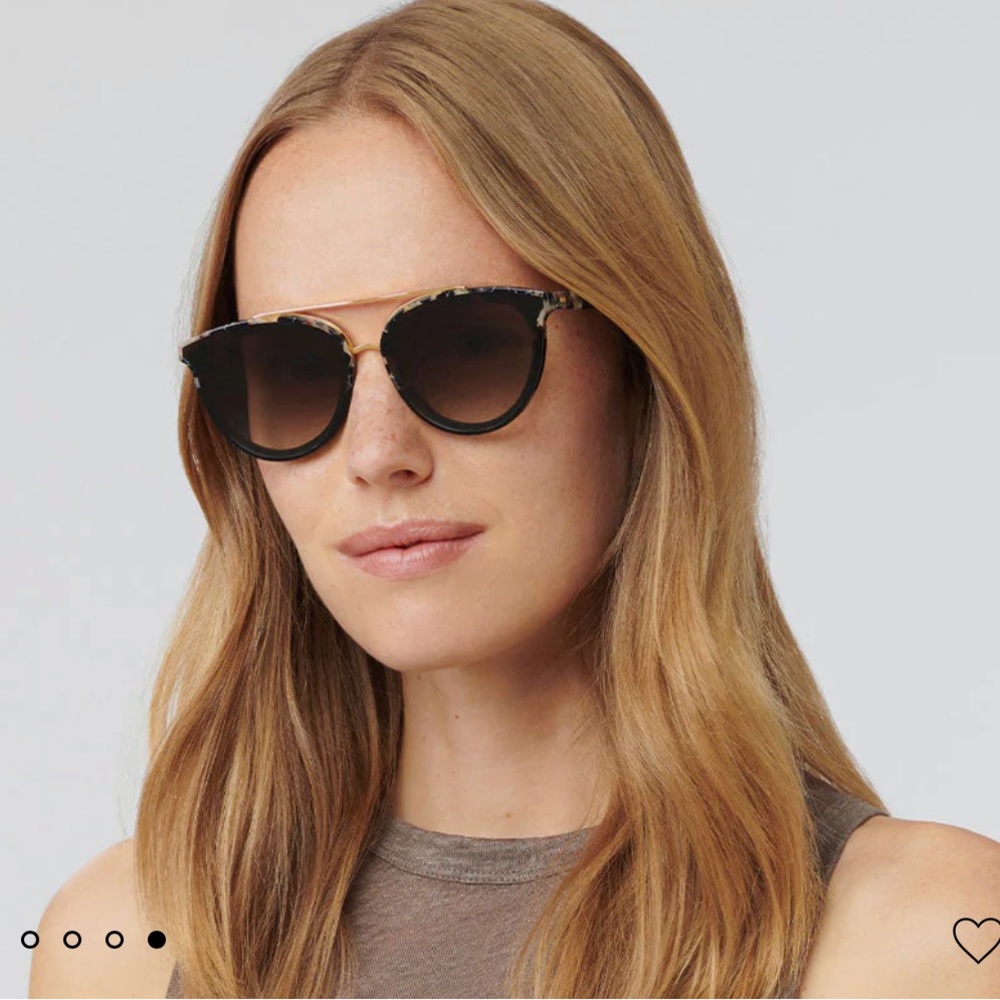 NWT KREWE Clio Nylon 24k sunglasses